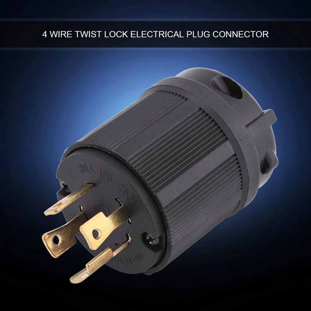 VBESTLIFE Spina US Twist Lock, NEMA L14-30P 30A 125V-250V 3 Poli 4 Fili Twist Lock Connettore Spina elettrica