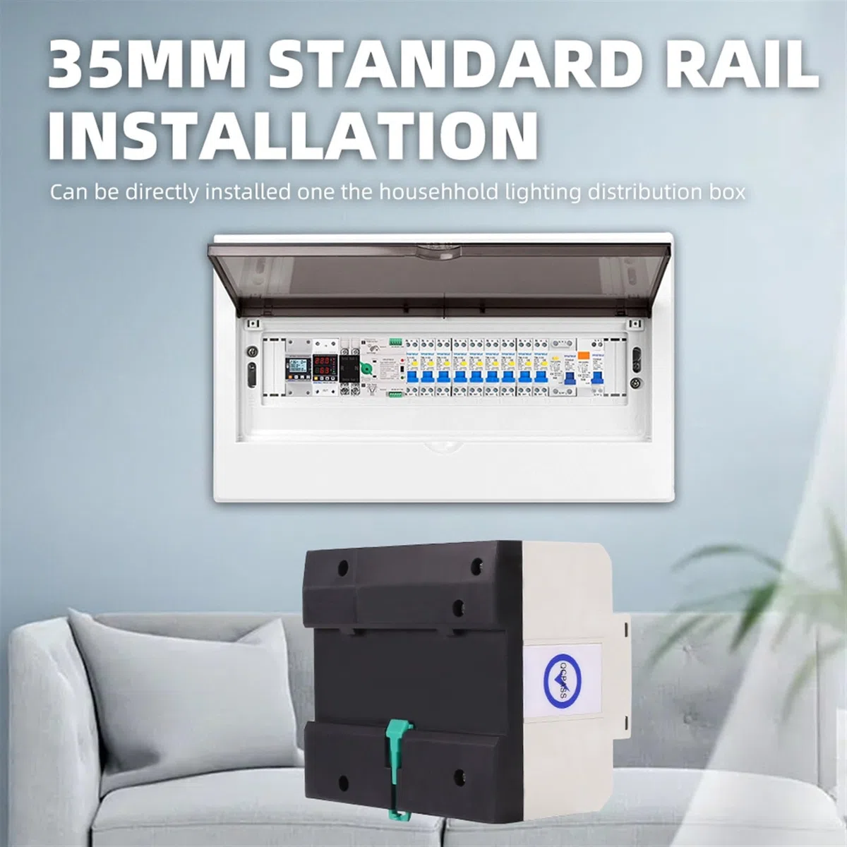 Din Rail ATS PV Solar Inverter Dual Power Selettori di trasferimento automatico Potenza ininterrotta 2P 63A 100A 125A Fotovoltaico(63A(PV))