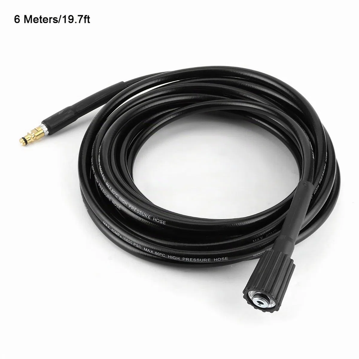 Tubo Per Lavaggio A Pressione 40MPa 5800PSI Accessorio Per Lavaggio Auto Adatto A K2 Versione Nuova In Gomma Resistente 'Usura E -Gomitolo Con Treccia Di Acciaio Ad Alta Tensione