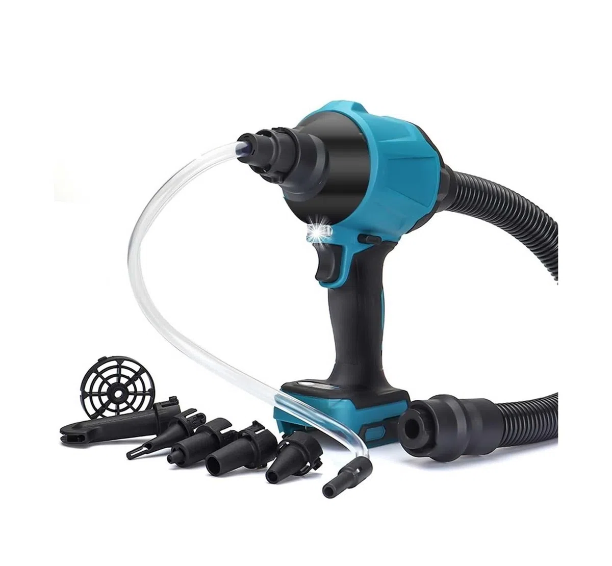 8 Pezzi 1000W 45000rpm Soffiatore for Polvere Senza Fili ， Soffiatore Giocattolo Multifunzione con Funzione di Vuoto gonfiatore for Batteria 18V