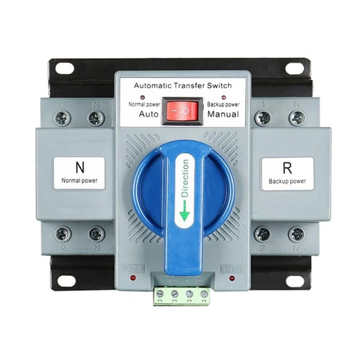 Interruttore di trasferimento automatico a doppia alimentazione tipo MCB 2P 63A 230V Tensione nominale ATS 230V Frequenza nominale 50/60Hz