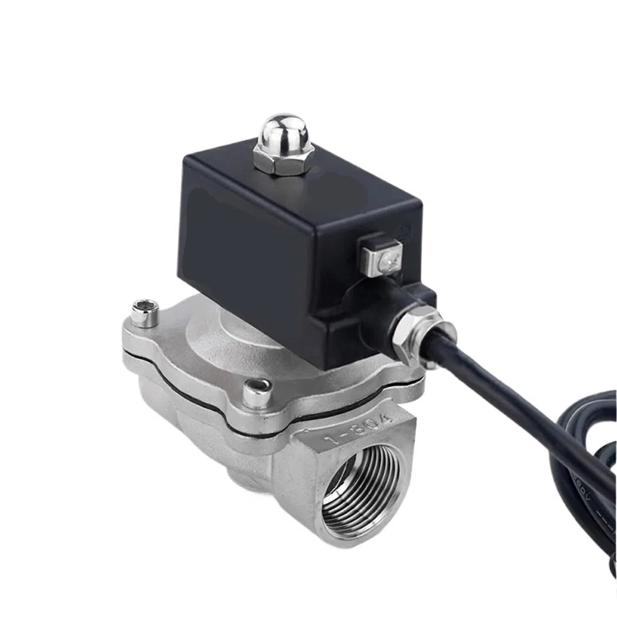 1/2" 3/4" 3/8" Normally Closed Explosion Solenoid Valve 304 Stainless Steel Solenoid Valves for Gas(1/2",220VAC)