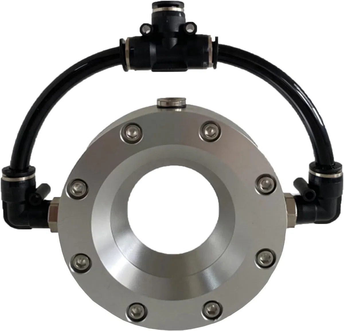 Soffiatore a lama d'aria, strumento di asciugatura in alluminio a 360 gradi per tubi e cavi, compatibile con compressore d'aria, diametro interno 8-203 mm, spessore 28 mm
