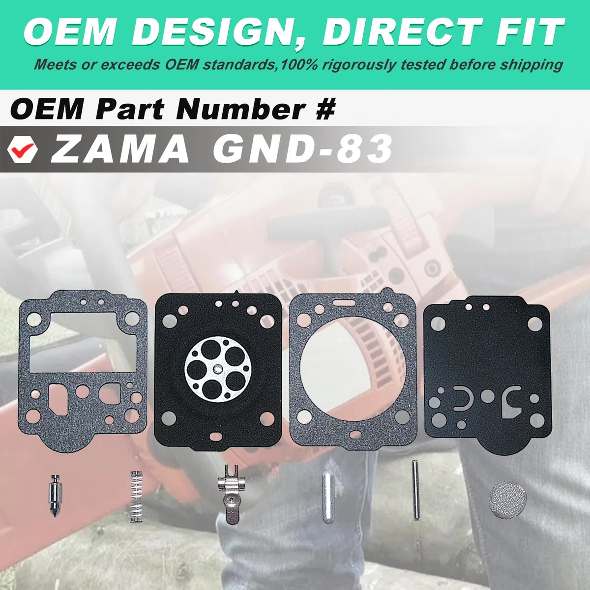 Adefol Set di 3 guarnizioni per carburatore e diaframma per Husqvarna 236 carburatore ZAMA C1T-EL41A C1T-W33 motosega di ricambio per ZAMA GND-83