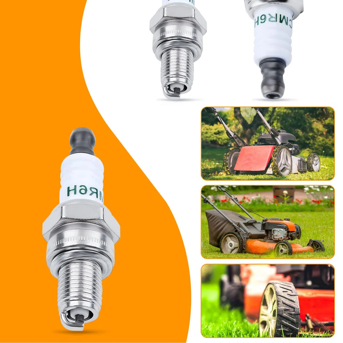 Candela pour NGK, 3365 CMR6H Candela per Stihl/Bosch/Honda/Autolite/Brisk/Husqvarna/Echo per Champion RZ7C RZ7CT10 965 Sostituzione NGK stk 3365