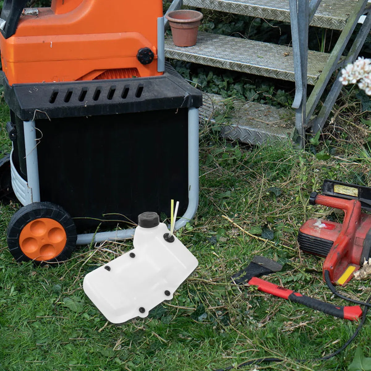 CLISPEED Serbatoio Carburante Decespugliatore 40-5Bl Bianco Resistente all'Invecchiamento Facile da Montare per Giardinaggio e Agricoltura