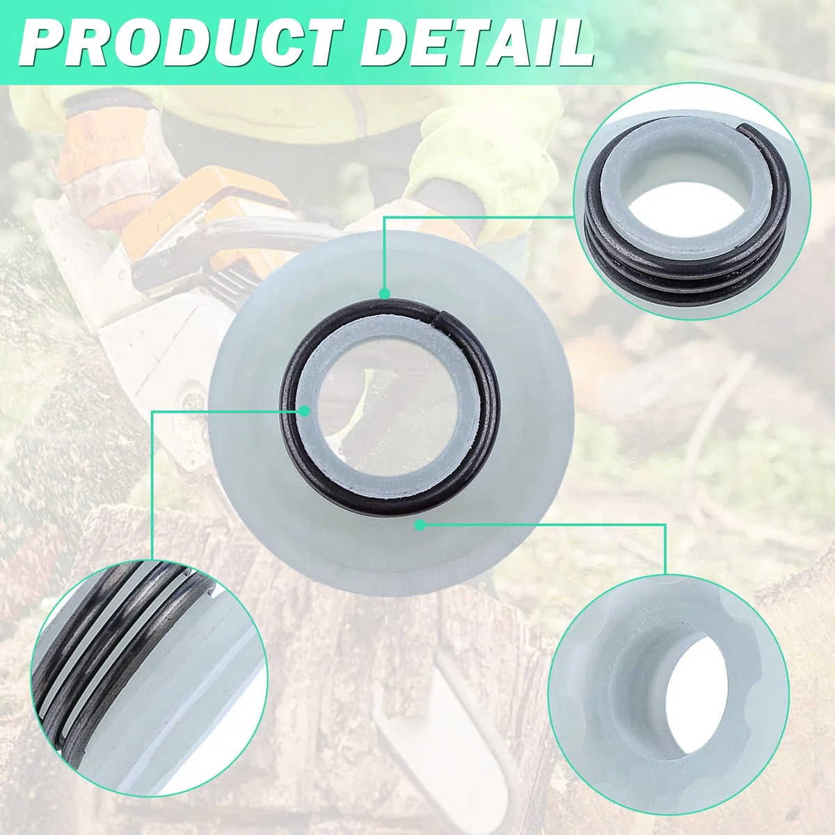Adefol Pistone pompa Kit Per Husqvarna 340 340E 345 345E 350 445 445E 450 450E Motosega Set Turbina con tubo dell'olio, pompa dell'olio, sostituzione 540057901