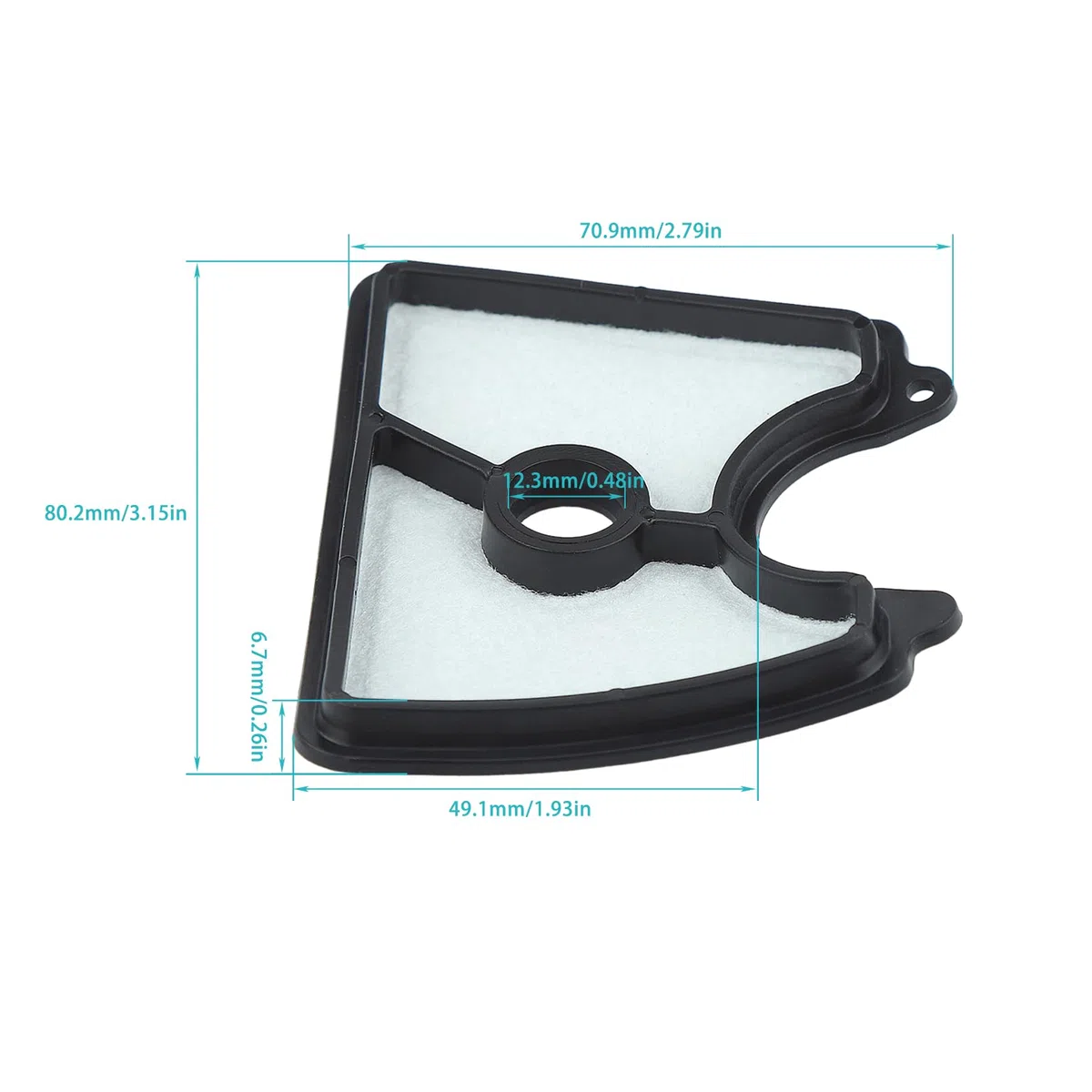3Pcs 545112101 Filtro Aria per Husqvarna 125B 125BVX 125BX Soffiatore per Foglie Compatibile con Jonsered B2126 BV2126 Soffiatore