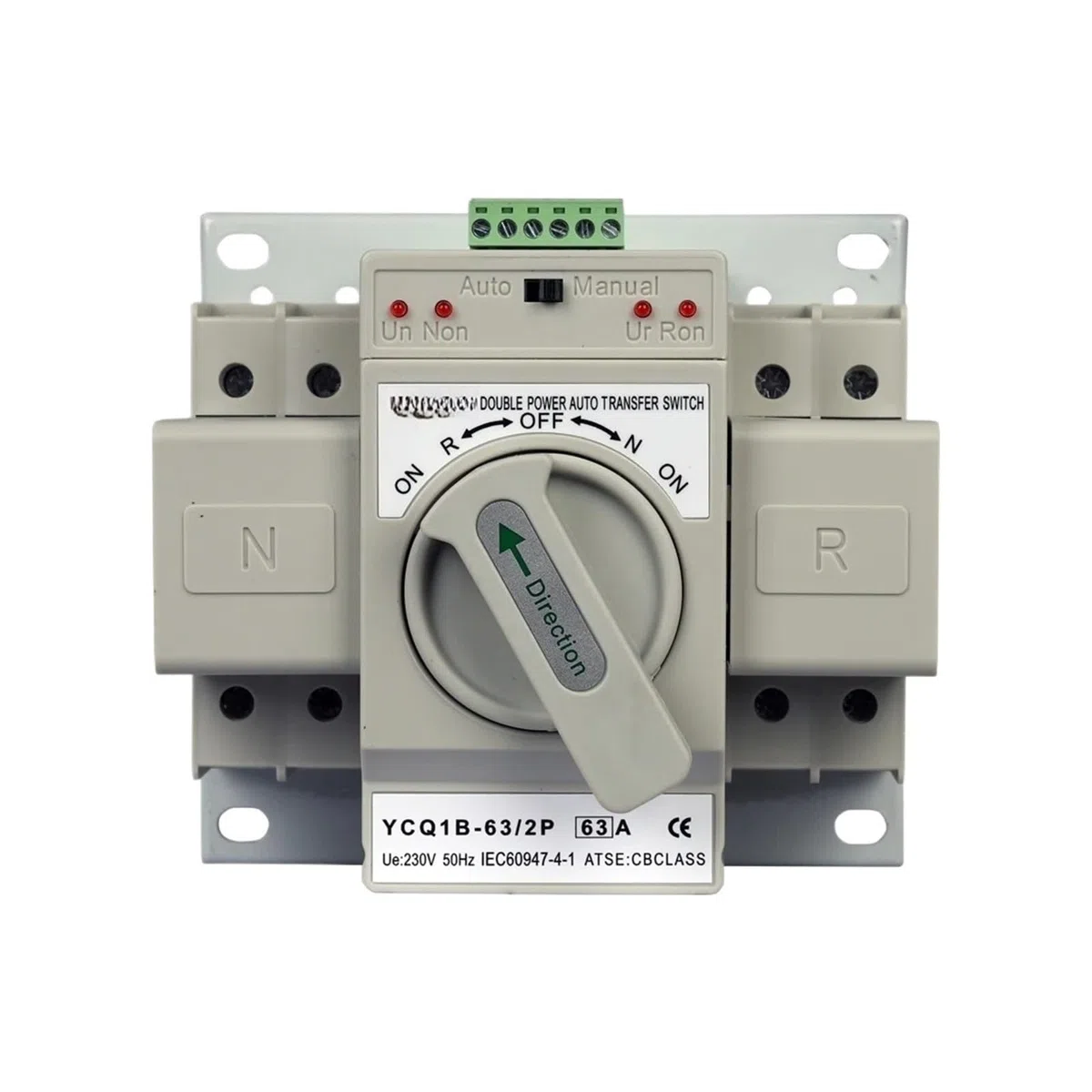 Interruttore di trasferimento automatico 2P 63A 220 V, doppia commutazione di alimentazione for sistema di alimentazione di backup domestico/ufficio