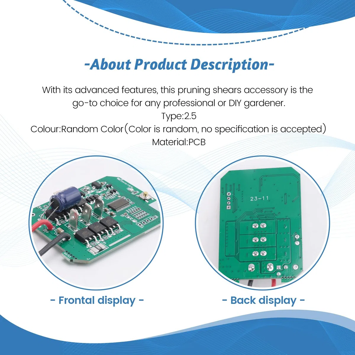 Cesoie Elettriche 21V 2.5 Pannello di Controllo Controller per Cesoie da Potatura Accessori per Cesoie da Potatura Strumenti di Azionamento del Motore Parti di Ricambio Accessori