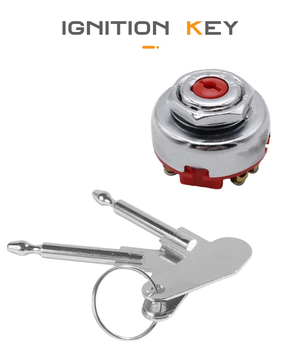 Flaconi 2PCS Chiave di Accensione del Trattore,Chiave di Accensione Universal,Chiavi Accensione Trattore,Chiavi di Accensione,Universale per Tosaerba Trattore Trattore Rimorchio Escavatore