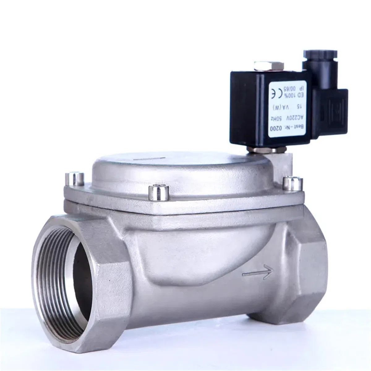 Valvola ad alta pressione in acciaio inossidabile da 2" 110 V 24 V 12 V 24 V normalmente chiusa(G_380V_EPDM-SEAL)