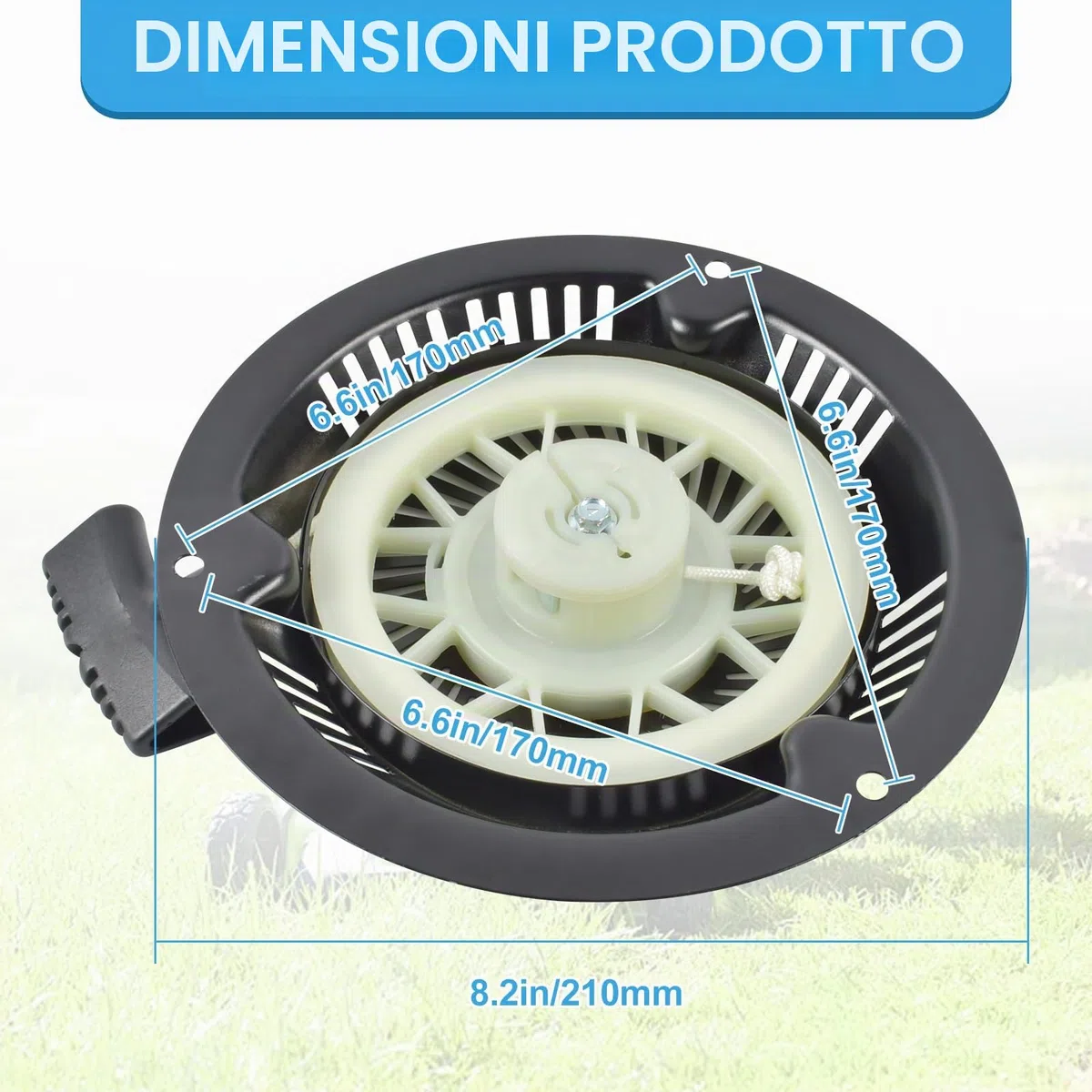 Launcher Mower,Avviamento a Strappo per Honda,Tosaerba tagliaerba,Gruppo avviamento Tosaerba Attrezzatura tagliaerba da Giardino Adatta per Tosaerb-a Avviament-o Manuale (B)