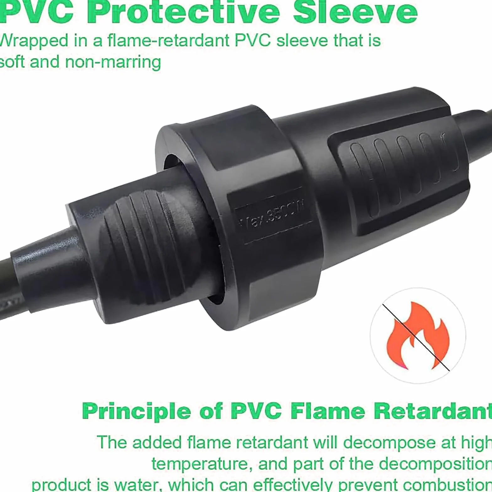 Presa Schuko Volante, 3 Pezzi Spina Femmina, Adattatore 250 V / 16 A Con Contatto di Protezione Antipiega, per Interni ed Esterni, Nero
