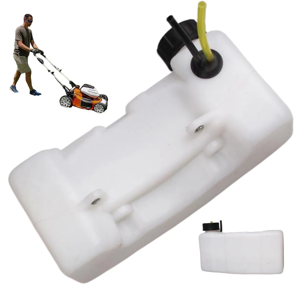Serbatoio carburante per trivella da terra 10x4x2 pollici Contenitore carburante in plastica per trivella da terra Ricambio trivella da terra resistente alla corrosione Serbatoio carburante Trivella d
