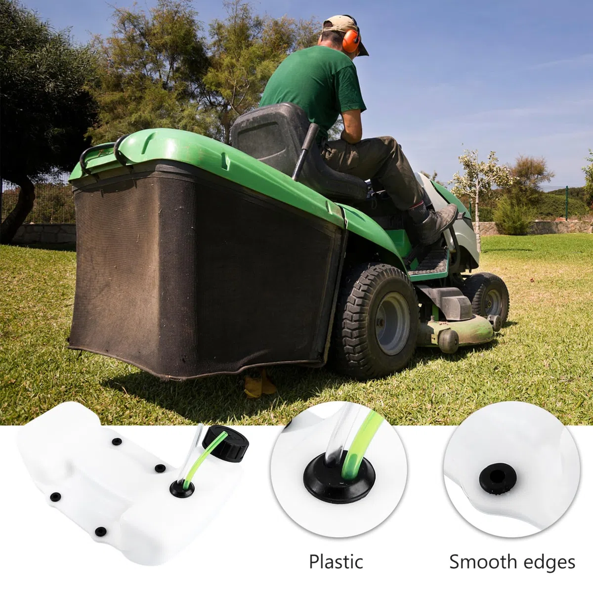 CLISPEED Serbatoio Carburante Decespugliatore 40-5Bl Bianco Resistente all'Invecchiamento Facile da Montare per Giardinaggio e Agricoltura