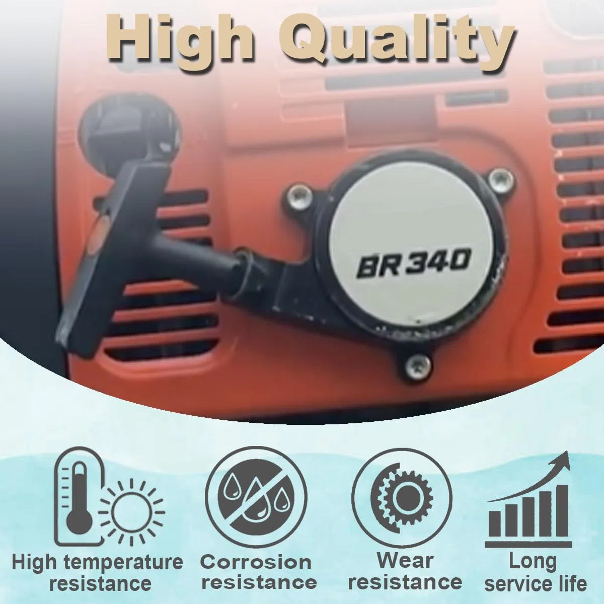 BR420 Avviamento a strappo per STIHL BR320 BR340 BR380 BR400 SR320 SR340 SR400 SR420 Modelli di soffiatori a zaino 4203-190-0405 Sostituzione gruppo avviamento a strappo