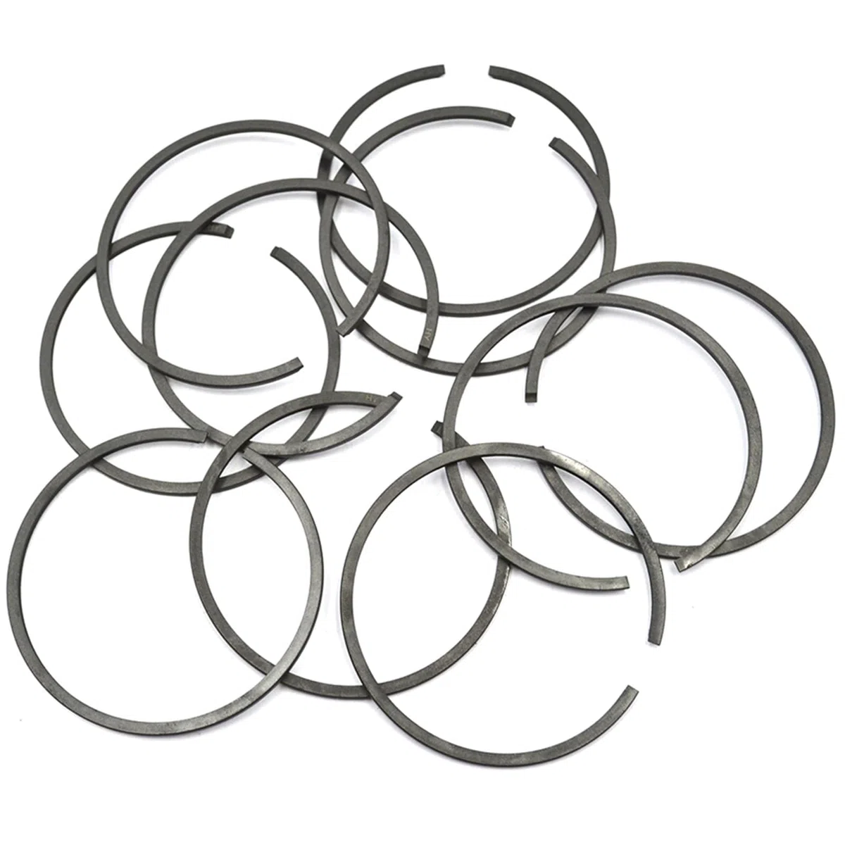 10 pz/lotto 34mm * 1.5mm Anello pistone, for Zenoah, G2500 Top Handle Pruner 2500 Motosega YD25 25.4cc 25cc STIGA ama, for Alpina, Anello del pistone per macchine da giardino