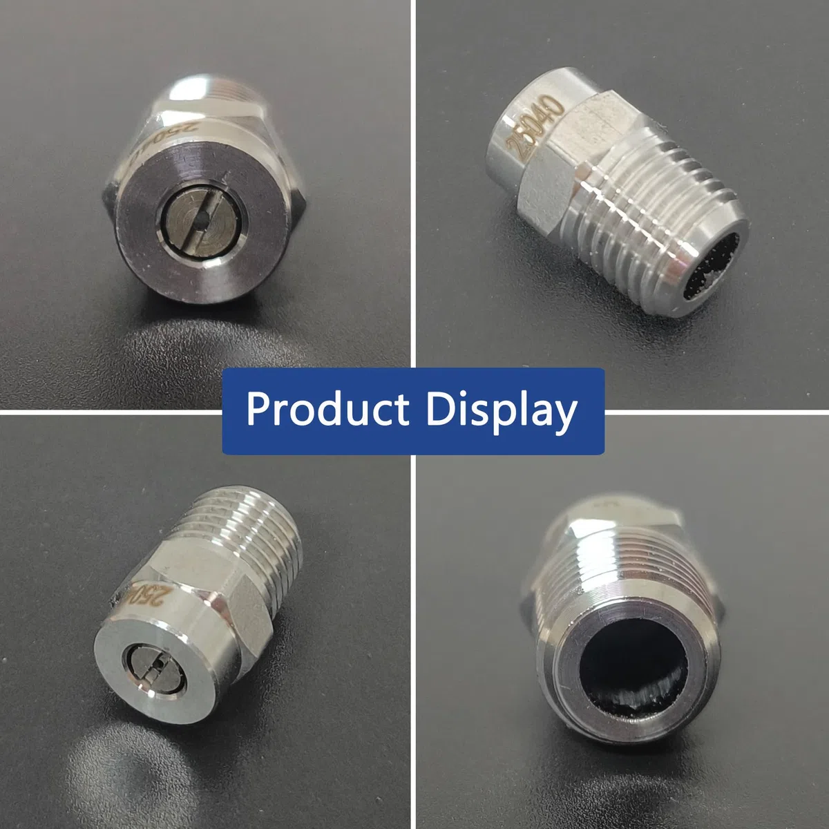 4 Pezzi Filetto Rondella Spruzzatore Ugello 25 Gradi, 1.236 mm Apertura, 1/4 Pollice Maschio NPT, Rondella Ad Alta Pressione Ugello In Acciaio Inox Per Scopa Acqua E Pulitore Sottofondo (25