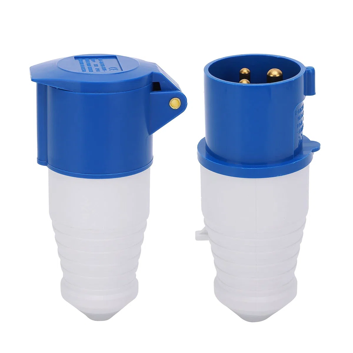 Longzhuo Spina di Alimentazione Industriale 2 Pezzi 3 Pin monofase a Prova di Esplosione Impermeabile 16A 3 Fori 220-250V
