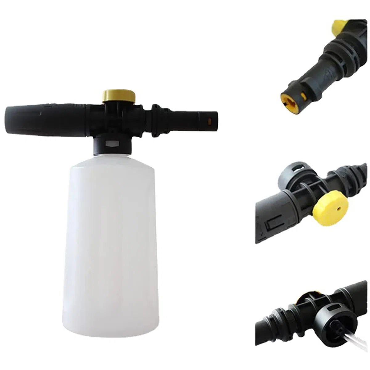 AIM Tools 700ml Cannone Schiuma Compatibile con Kärcher K2 K3 K4 K5 K6 K7 Pistola Idropulitrice, Lancia a Spruzzo Schiuma Ugello Regolabile Schiuma di Sapone Schiumogeno Bottiglia
