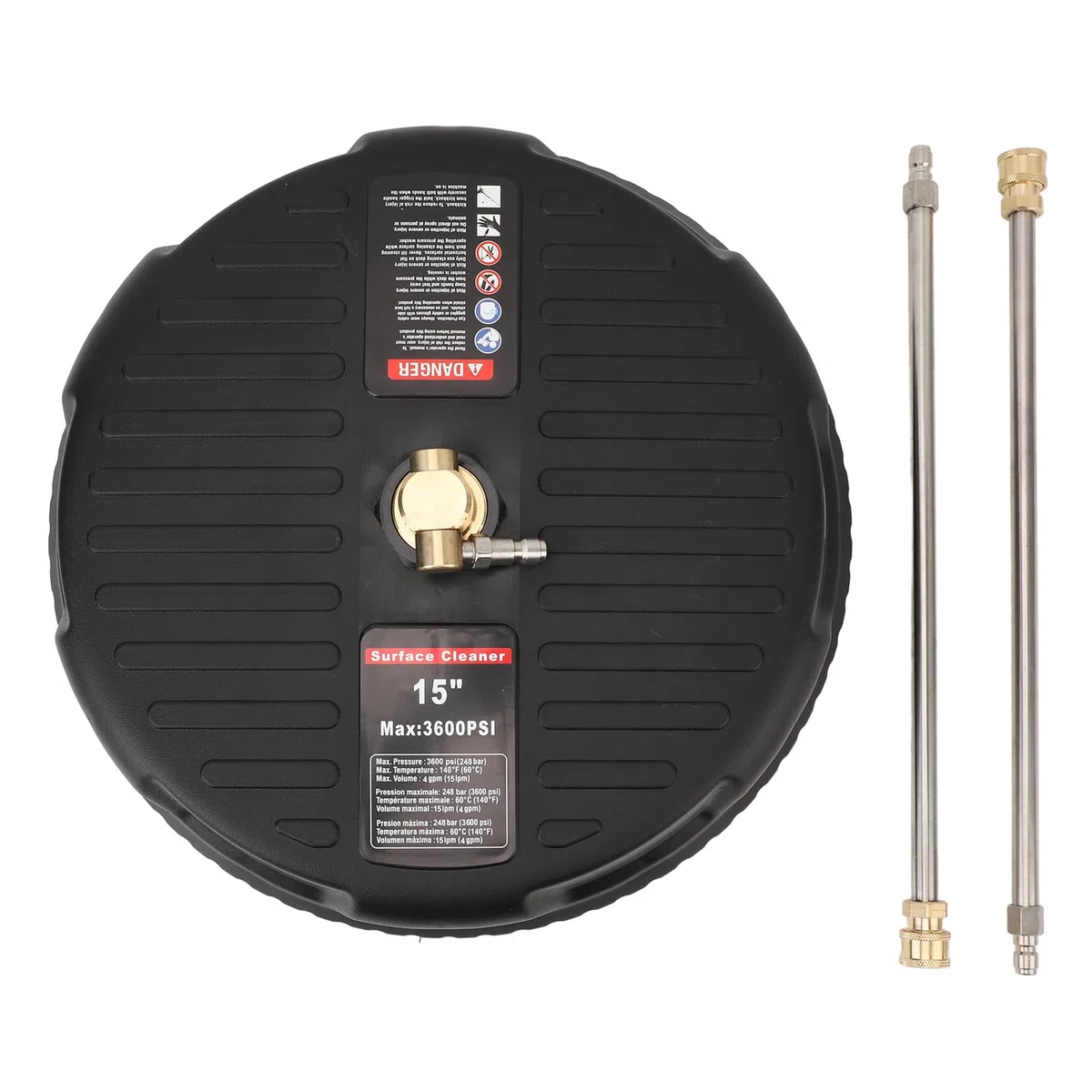Attacco per idropulitrice 3600PSI ad alta efficienza con connessione rapida per pulizia di calcestruzzo, patio, marciapiede