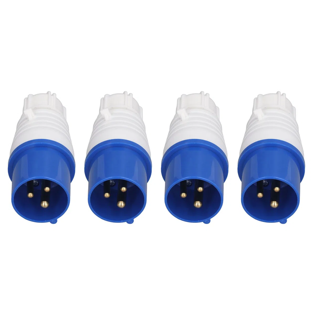 Spina Industriale A 3 Pin 16A, 4 Prese 250V 2P+E Resistenti Alle Intemperie, Campeggio, Roulotte, Prese Industriali da Esterno In Pp E Ottone 220-250V, per Officina E Campeggio