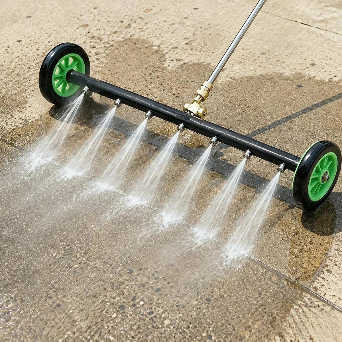 Pulitore Sottoscocca Auto Spazzola Sottocarro Estensione Lavaggio Ugelli Alta Pressione Struttura Robusta Acciaio Rame Adatto per Veicoli Marciapiedi