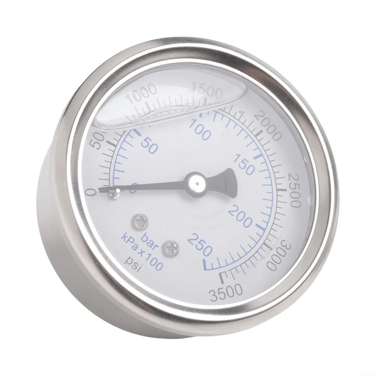 Oniissy Manometro per idropulitrice, filettatura 0-250 bar, 3500 Psi, in lega di acciaio inossidabile, compatibile con pulitori ad alta pressione da 2,2/3/4/5,5 KW