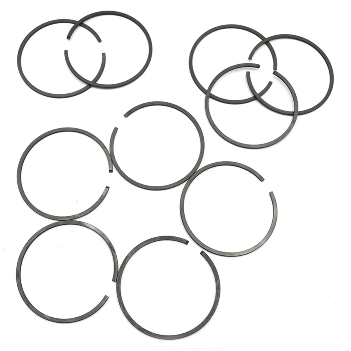 10 pz/lotto 34mm * 1.5mm Anello pistone, for Zenoah, G2500 Top Handle Pruner 2500 Motosega YD25 25.4cc 25cc STIGA ama, for Alpina, Anello del pistone per macchine da giardino