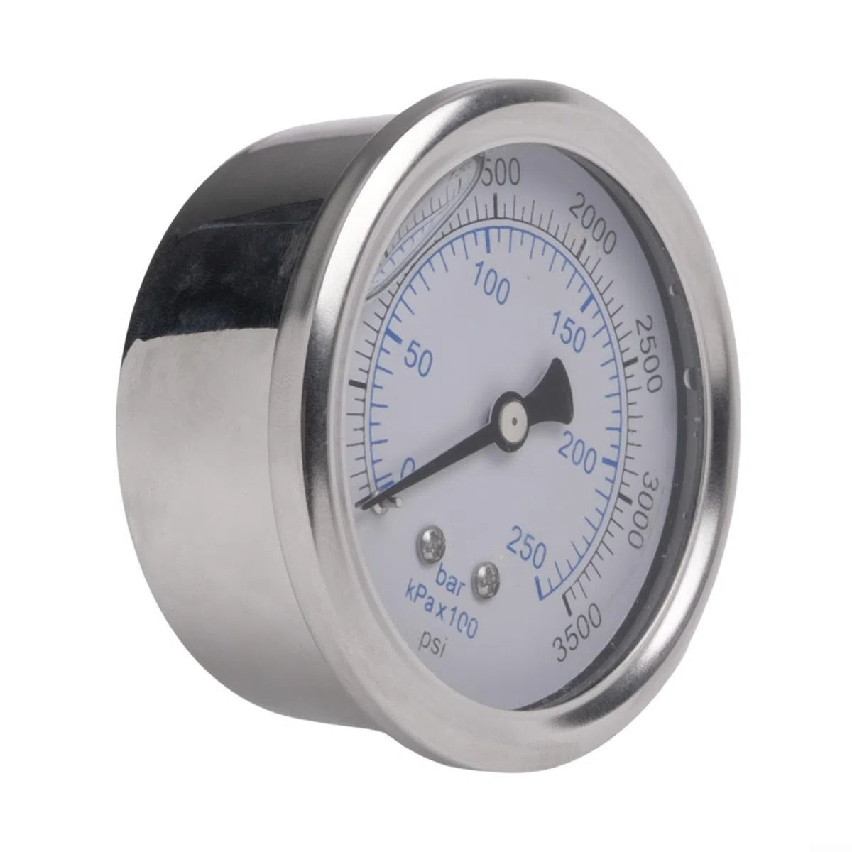 Oniissy Manometro per idropulitrice, filettatura 0-250 bar, 3500 Psi, in lega di acciaio inossidabile, compatibile con pulitori ad alta pressione da 2,2/3/4/5,5 KW