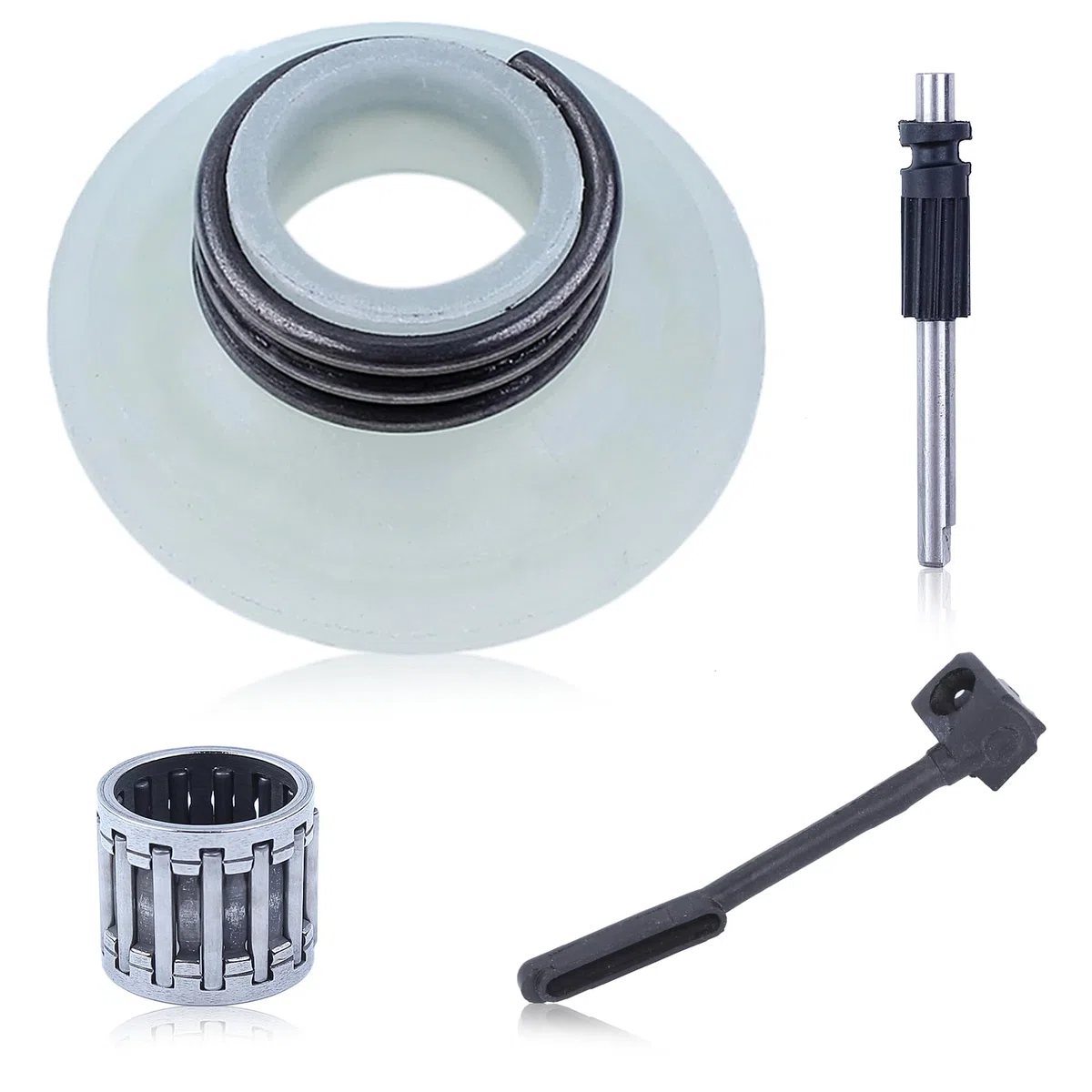 Adefol Pistone pompa Kit Per Husqvarna 340 340E 345 345E 350 445 445E 450 450E Motosega Set Turbina con tubo dell'olio, pompa dell'olio, sostituzione 540057901